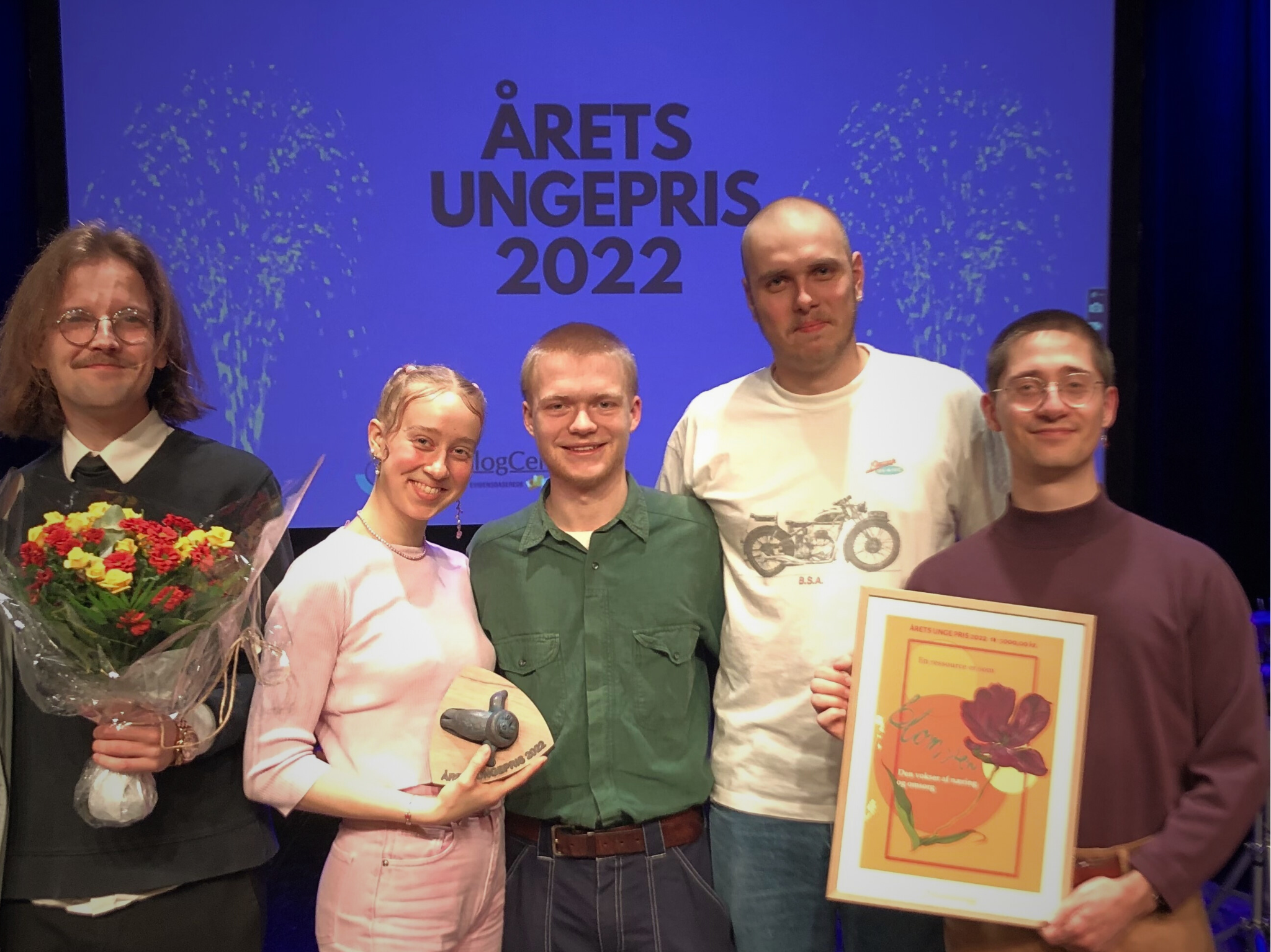 Drivhusets Crew. Vinderne af Årets Ungepris 2022. Foto Eva mikkelsen
